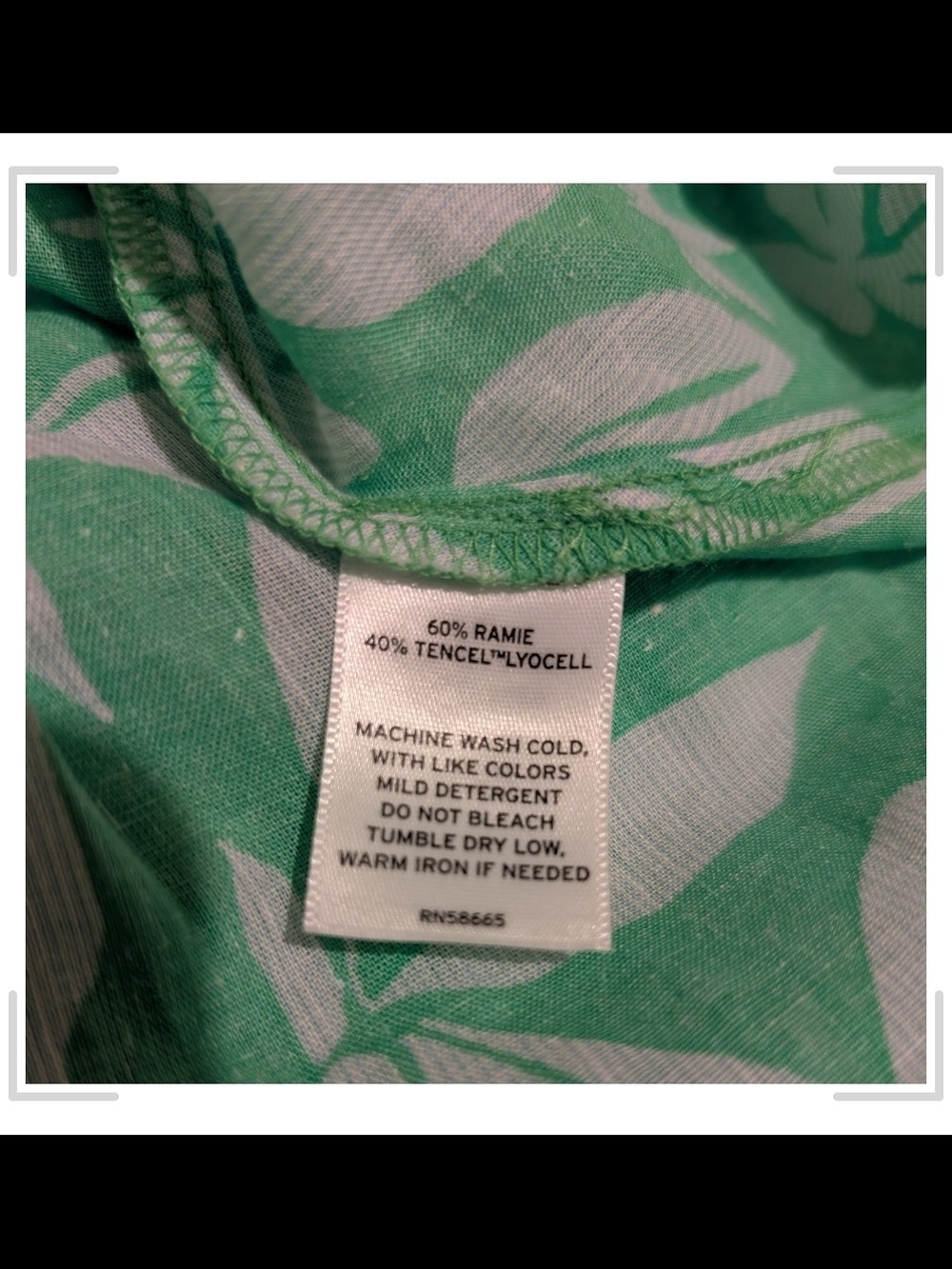 Pre-owned Caslon Green and White Floral Midi Skirt - Picture 5 of 8